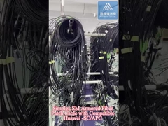 کابل فايبر زره دار با اتصال هواوي سازگار -SC / APC LSZH Jacket
