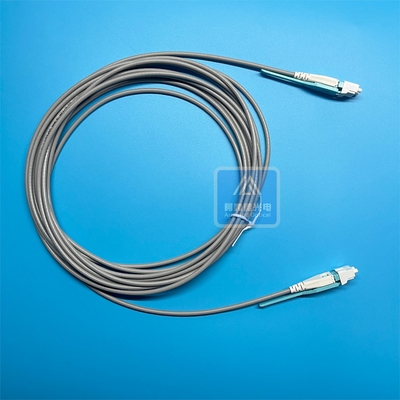 Armoured Fiber Optic Cable Multimode Lszh Fiber Patch Cord FTTH 3.0mm Grey