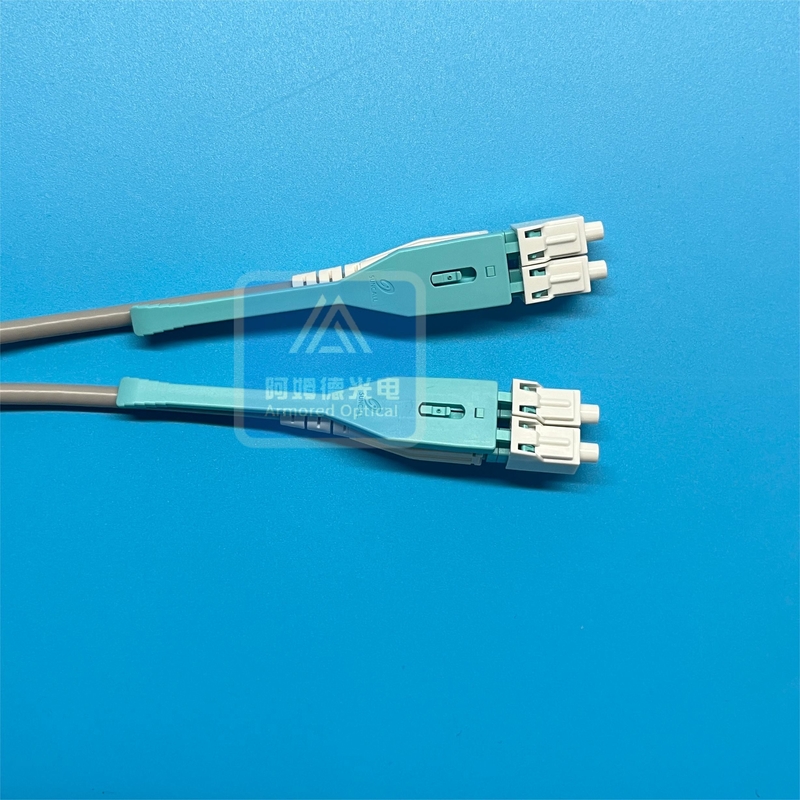 Armoured Fiber Optic Cable Multimode Lszh Fiber Patch Cord FTTH 3.0mm Grey