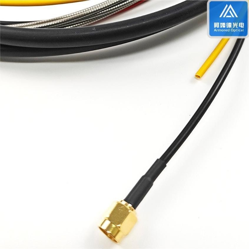 Optic Hybrid Cable Fiber And Power Cable 4 Cores SM G657A2 4pcs 0.17² 7.0mm Black LSZH