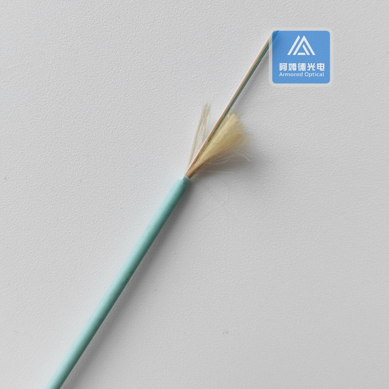 6 Core OM4 Fiber Optical Cable Indoor Fibre Cable Aque LSZH FTTH 2.0mm