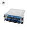 Rack Mount 1x16 SC UPC Fiber Optic PLC Splitter FTTH Epon Gpon LGX نوع کاست